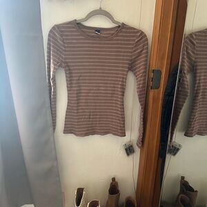 Old Navy Pink Striped Long Sleeve